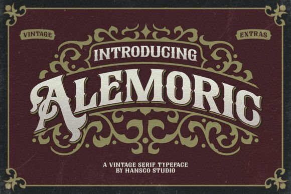 Alemoric: A Vintage Blackletter Font for Web Design