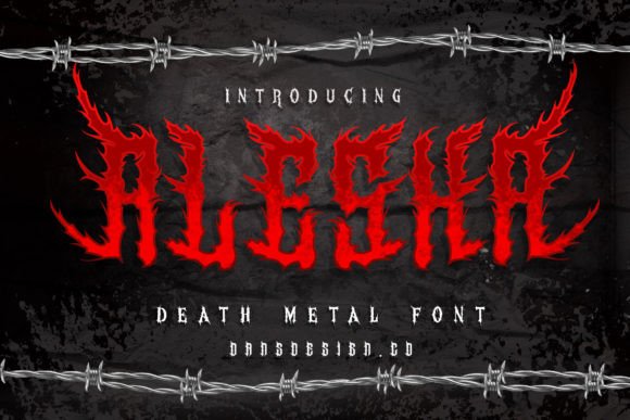 Alesa: A Blackletter Font That Elevates Horror-Themed Editorial Design