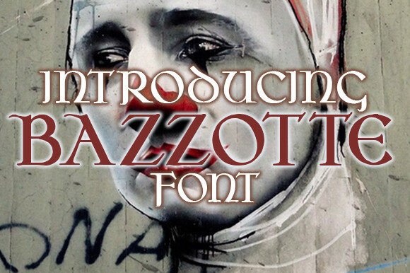 Bazzotte: A Stylish Gothic Typeface for Web Design
