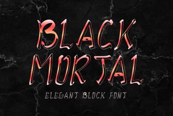Black Mortal: A Bold Blackletter Font for Makers