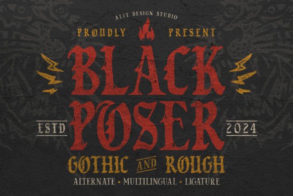 Black Poser: The Bold Blackletter Typeface for High-Impact Digital Campaigns