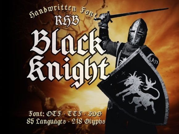 Blackknight: A Gothic Blackletter Font for Elegant Craft and Product Design