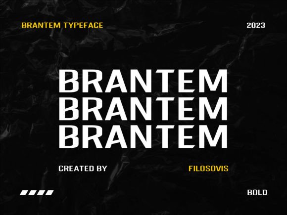 Brantem: A Bold Urban Blackletter Font for Makers