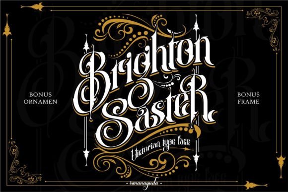 Brighton Saster: A Premium Blackletter Font for Web Design
