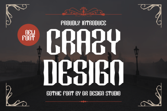 Crazy Design: A Bold Blackletter Font for Web Brands
