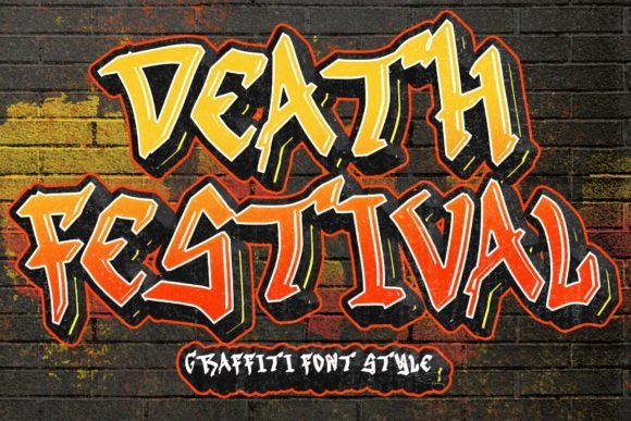 Death Festival: A Trendy Graffiti Font for Brands