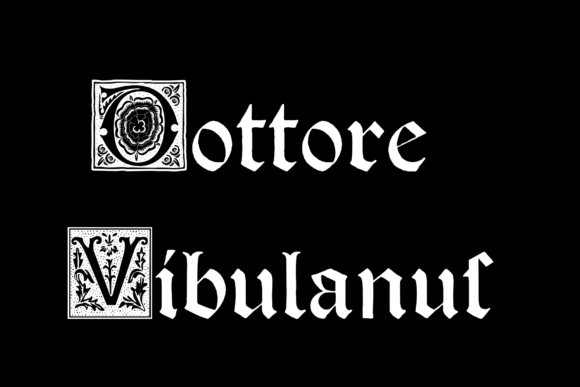 Dottore Vibulanus: A Gothic Blackletter Typeface for Timeless Editorial Design