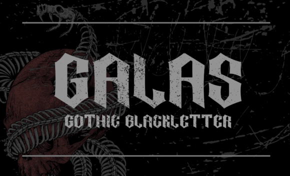 Galas: The Bold Gothic Font for Edgy Crafters