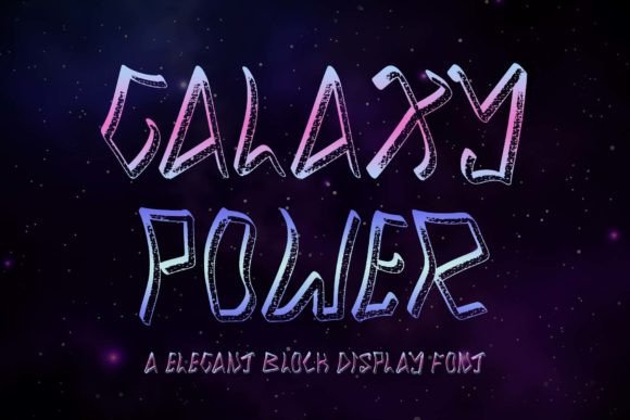 Galaxy Power: A Bold Display Font for Editorial Design