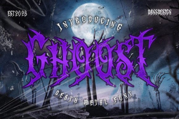 Ghoost: A Distinct Horror Metal Font for Branding