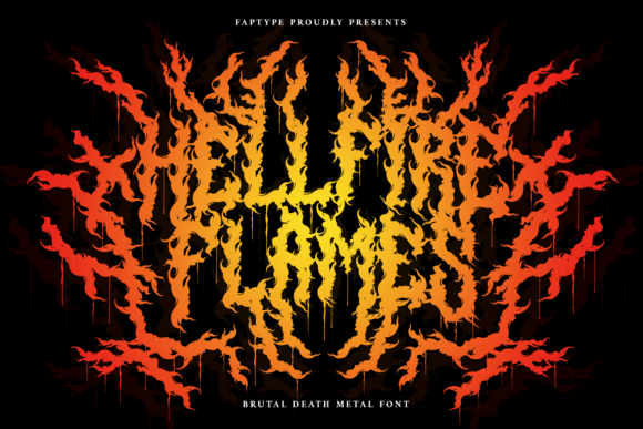 Hellfire Flames: A Bold Blackletter Font for Striking Brand Typography