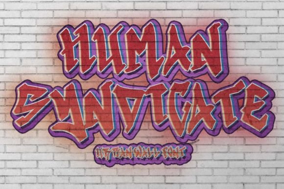 Human Syndicate: The Graffiti Font for Bold Campaigns