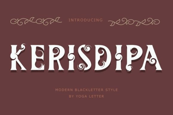 Kerisdipa: A Striking Blackletter Font for Digital Branding and Web Design