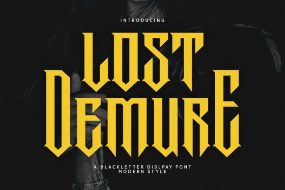 Lost Demure: A Modern Blackletter Font for Elegant Handmade Design