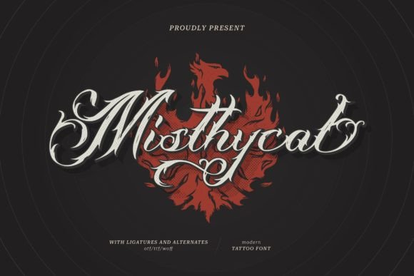 Misthycal: A Bold Blackletter Font for Crafters and Product Designers
