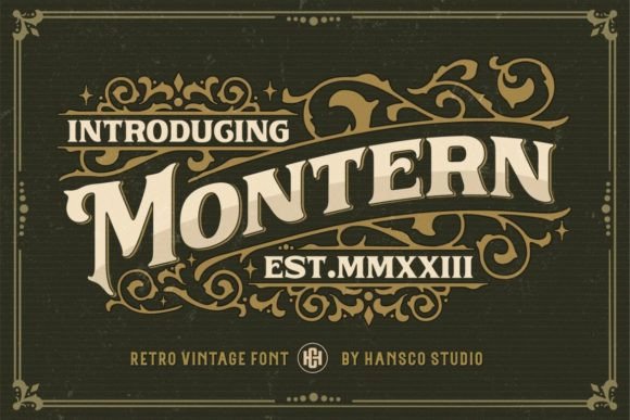 Montern: A Vintage Blackletter Typeface for Editorial Design
