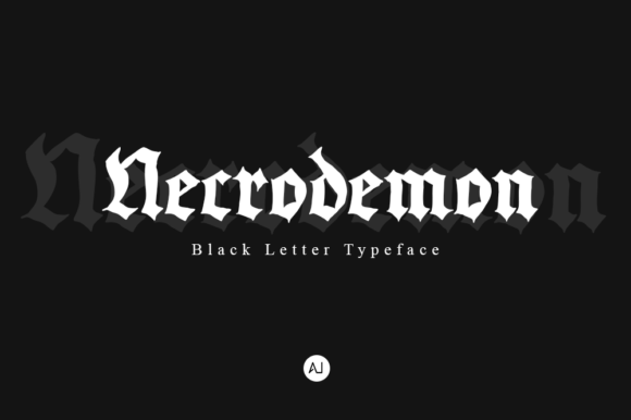 Necrodemon: A Bold Blackletter Typeface for Editorial Impact