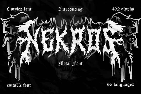 Nekros: A Bold Blackletter Font for Edgy Handmade Branding