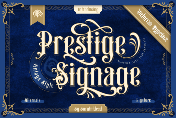Prestige Signage: A Victorian-Inspired Blackletter Font for Timeless Craft Design