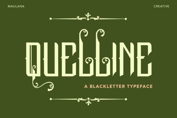 Quelline Font: Medieval Gothic Style for Bold Digital Branding