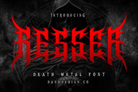 Resser Font: A Modern Metal Blackletter Design