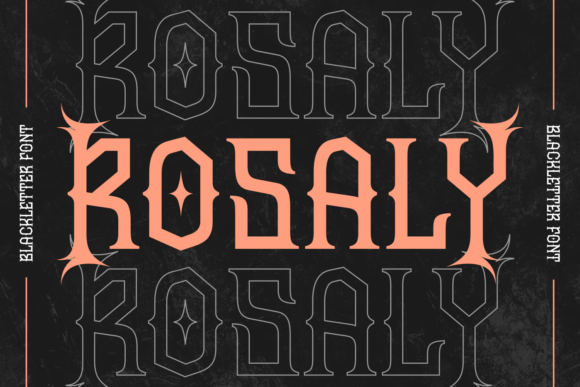Rosaly: A Graceful Blackletter Font for Elegant Branding