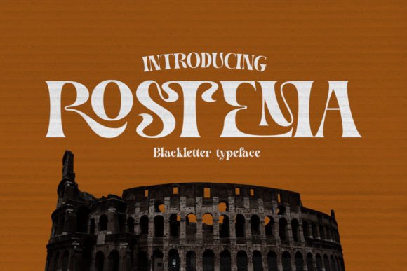 Rostema: A Blackletter Serif Font for Modern Brand Design