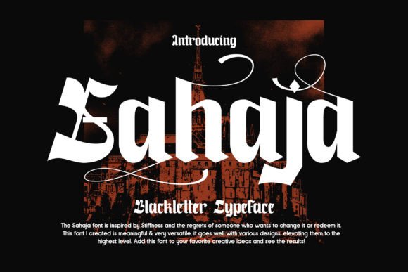Sahaja: A Meaningful Blackletter Font for Crafters