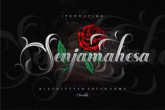 Senjamahesa: A Blackletter Font for Bold Web Design