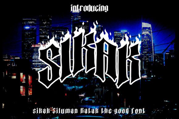 Sikak Siluman Katak: A Bold Blackletter Font for Modern Web Design