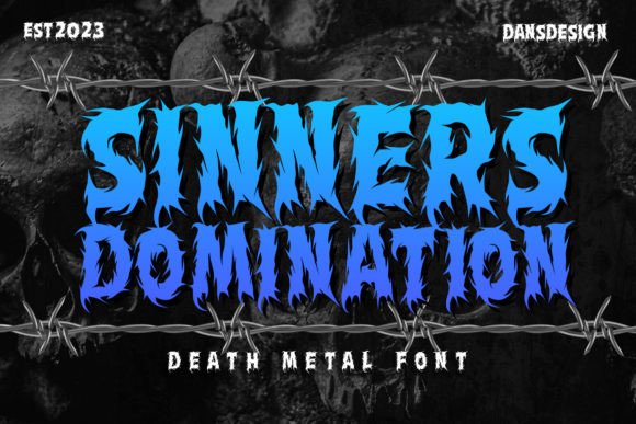 Sinners Domination: A Maker's Review of This Metal Horror Font