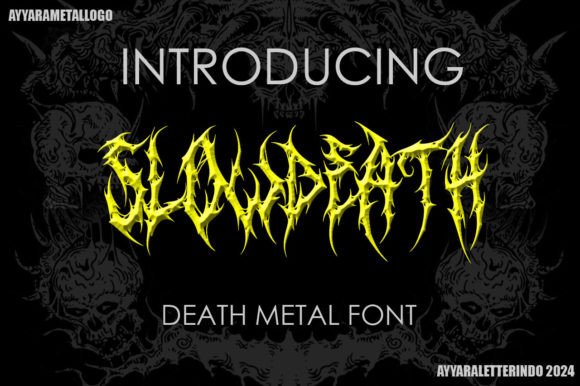 Slowdeath: A Bold Blackletter Font for Crafters and Product Designers