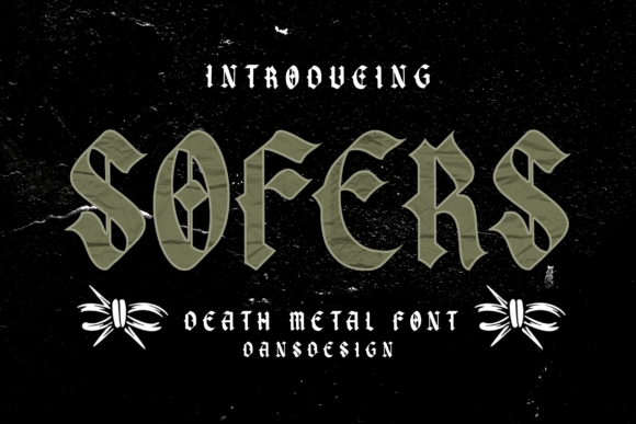 Sofers: A Bold Blackletter Font for Modern Editorial Design