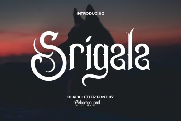 Srigala: A Vintage Blackletter Font for Modern Branding Projects