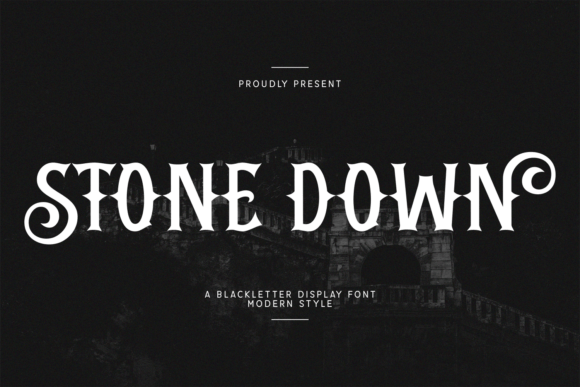 Stone Down: A Bold Blackletter Font for Modern Editorial Design