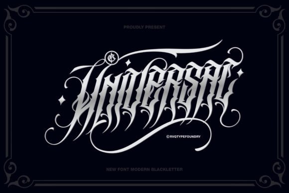 Universal Blackletter: A Bold Font for Striking Campaign Visuals
