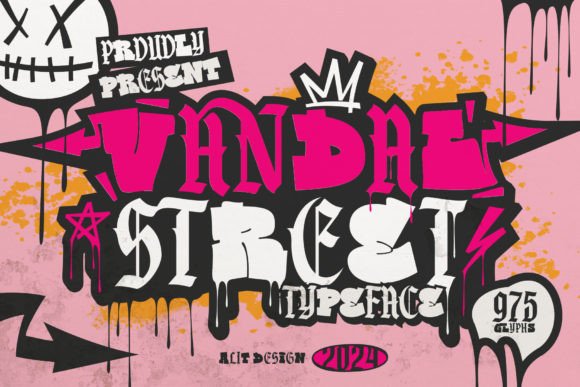 Vandal Street Graffiti: A Bold Blackletter Font for Urban Branding